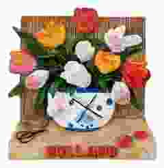 Magneet Polystone 3D: Tulpen in Vaas