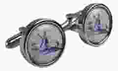 Manchetknopen Hollandse Molen in cadeaudoosje. 