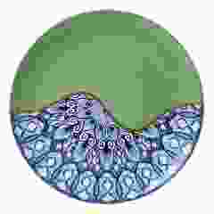 Wandbord "Mandala Groen"