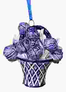 Kersthanger Tulpenmand Delfts Blauw