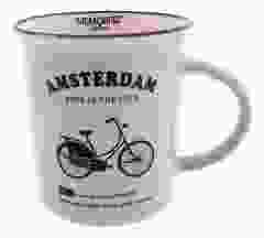 Mok Memoriez - Amsterdamse Fietsen- Mint, Groot