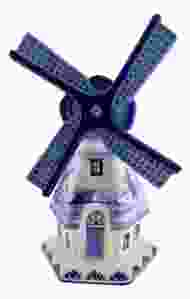 Molen met landschap in doos , 22 cm