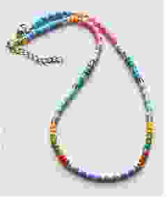 Boho ketting 4mm pastelkleuren