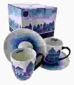 Delft Koffie Kop en Schotel Set - 2 stuks