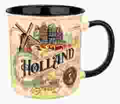 Mok Ornamenten Holland - Beige Wit