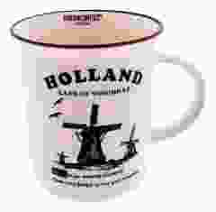 Mok Memoriez - Hollandse Molens - Wit, Groot