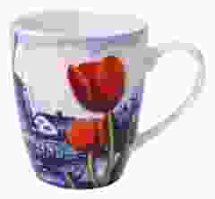 Mok molen met rode tulp, groot