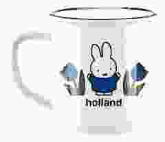 Retro Mok "Nijntje in Tulpenveld Holland - Blauw"