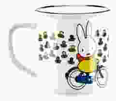 Retro Mok "Nijntje in Tulpenveld- wit"