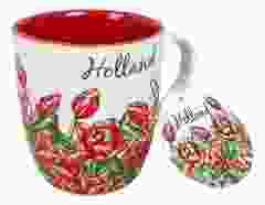 Koffiekopje "rode tulpen"