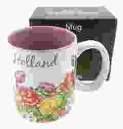 Mok met Kleurrijke Tulpen