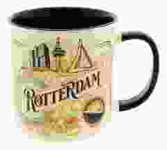 Beker Vintage Rotterdam Iconen Wit