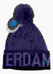 Pompon Muts Amsterdam - Blauw 