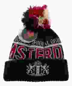 Muts met Pluim "Lex" - Blauw Rood Amsterdam