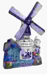 Muziekmolen Boerin delftsblauw Holland 