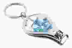 Sleutelhanger/nagelknipper delftsblauw