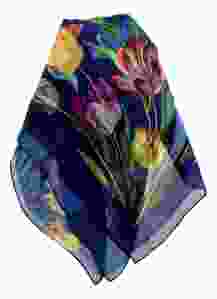 Sjaal "Navy Blauwe Tulpen Sjaal" 