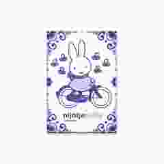 Magneet "Nijntje op Fiets in het Delfts Blauw" 