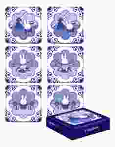 Delft Blauwe Nijntje onderzetters in doos 