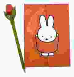 Notitieboekje A6 Nijntje Oranje met Tulpen Pen