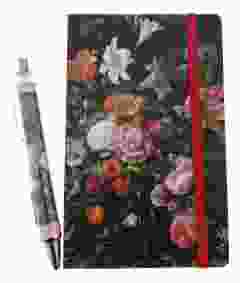 Notitieboekje "Vaas met Bloemen" , A6 met pen