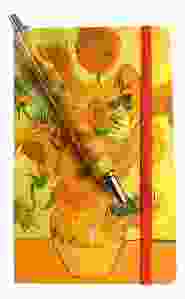 Notitieboekje Zonnebloemen met zachte kaft en Pen 