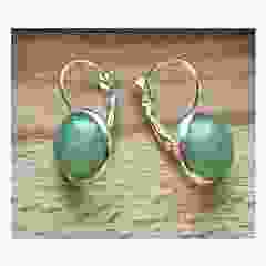 Set Aventurijn oorbellen 10mm