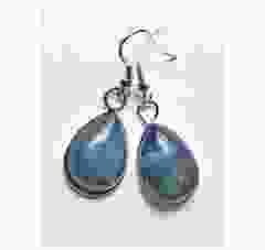 Druppel oorbellen Lapis Lazuli 18x13mm