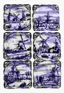 Onderzetters Holland Delfts Blauw
