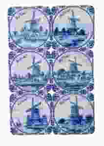 Onderzetters Hollandse Molens Delftsblauw