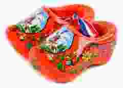 Set houten klompjes 6cm, Oranje