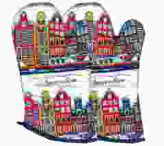 Ovenwanten Grachtenhuisjes Kleur