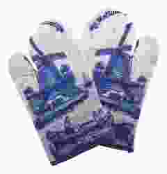 Ovenwanten Hollandse Molen Blauw