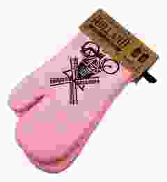 Keukenhandschoenen set - Holland Molen Roze