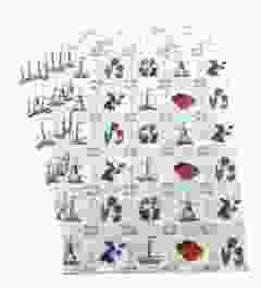 Papieren Kleurrijk Nederland inpakzakjes Klein, per 6