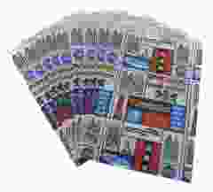 Papieren Amsterdam inpakzakjes Klein, per 6