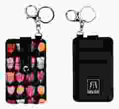 Pasjeshouder Tulpen Zwart