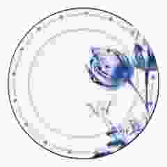 Dinerbord Tulp met ornamenten