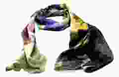 Sjaal "Bloemen in vaas met Vlinders", Henstenburgh