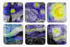 Onderzetters, Van Gogh, Starry Night, set van zes
