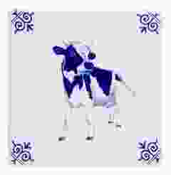 Tegel "Koe", 13 cm