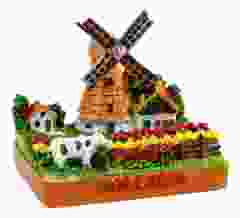 Miniatuur 3D Molen in Tulpenveld
