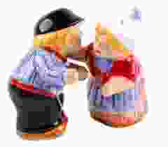 Peper & Zoutstel "Knuffelpaar Kleur"