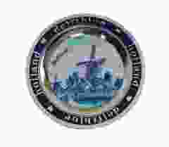 Koelkastmagneet bordje molen delftsblauw