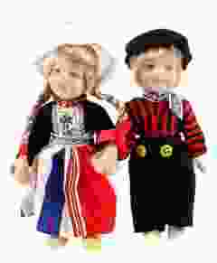 Pop porselein paar zwart 