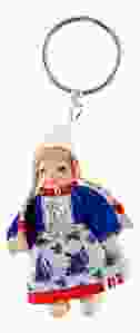Sleutelhanger "Meisje in Blauw Kostuum"