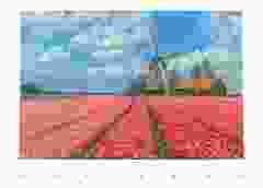 Postkaart "Landschap met Tulpen"