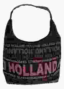 Schoudertas Julia L Holland in zwart/paars van Robin Ruth