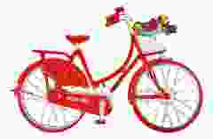 Koelkastmagneet "Fiets Rood - I Love Holland"