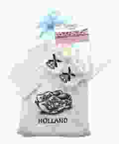 Baby romper cadeauset Blauwe Klomp met slofjes